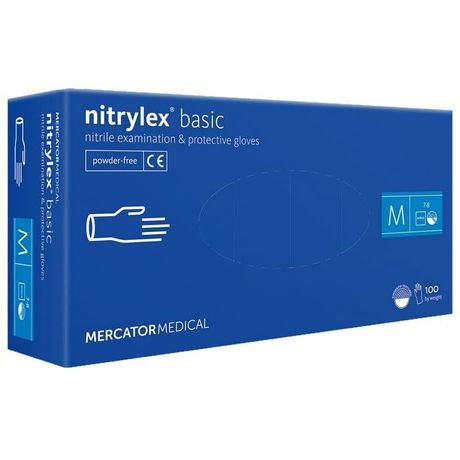 Перчатки нитриловые Nitrylex Basic рукавички нітрилові