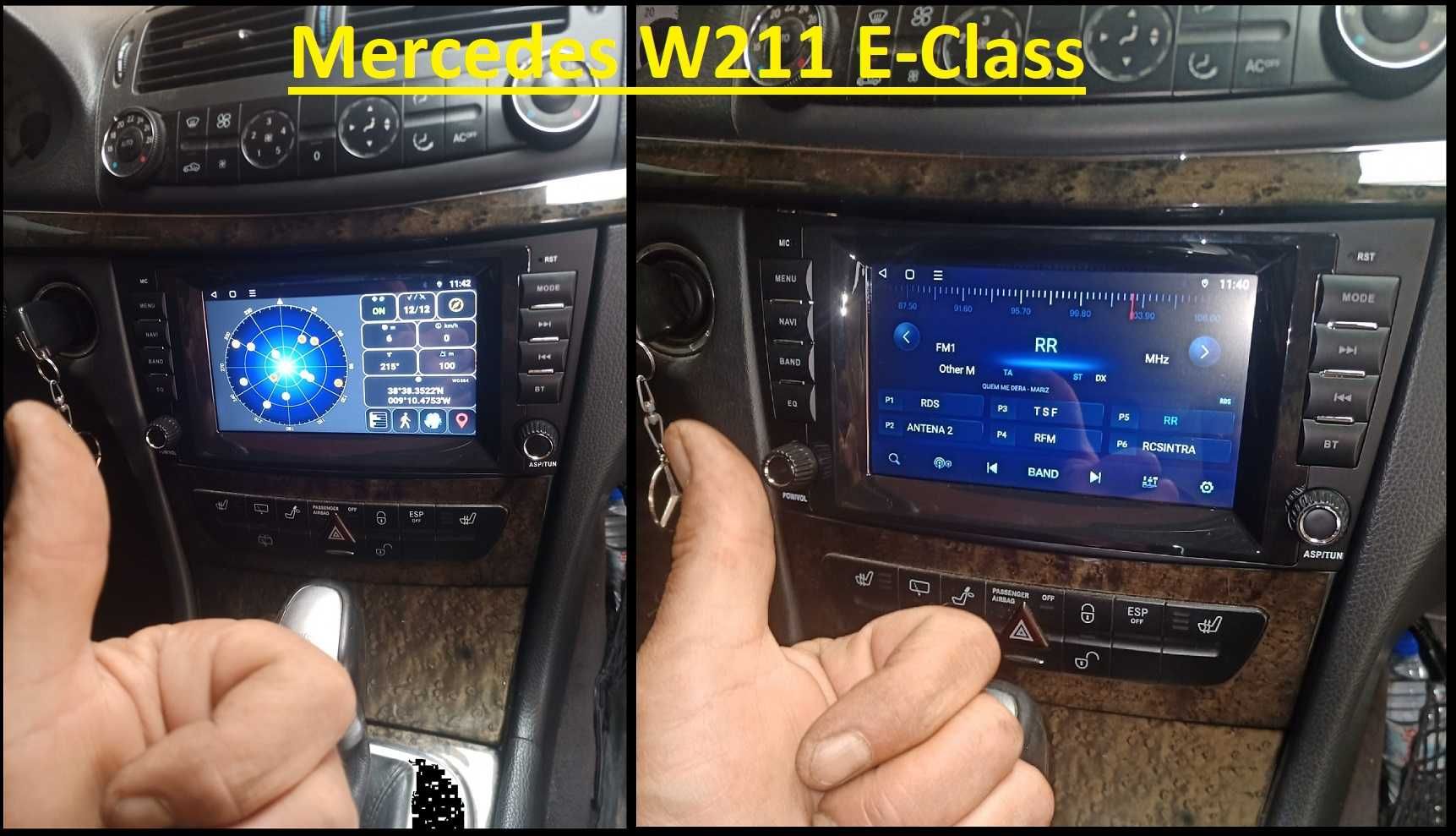 Rádios Mercedes W203 w209 W211 w212 com Montagem