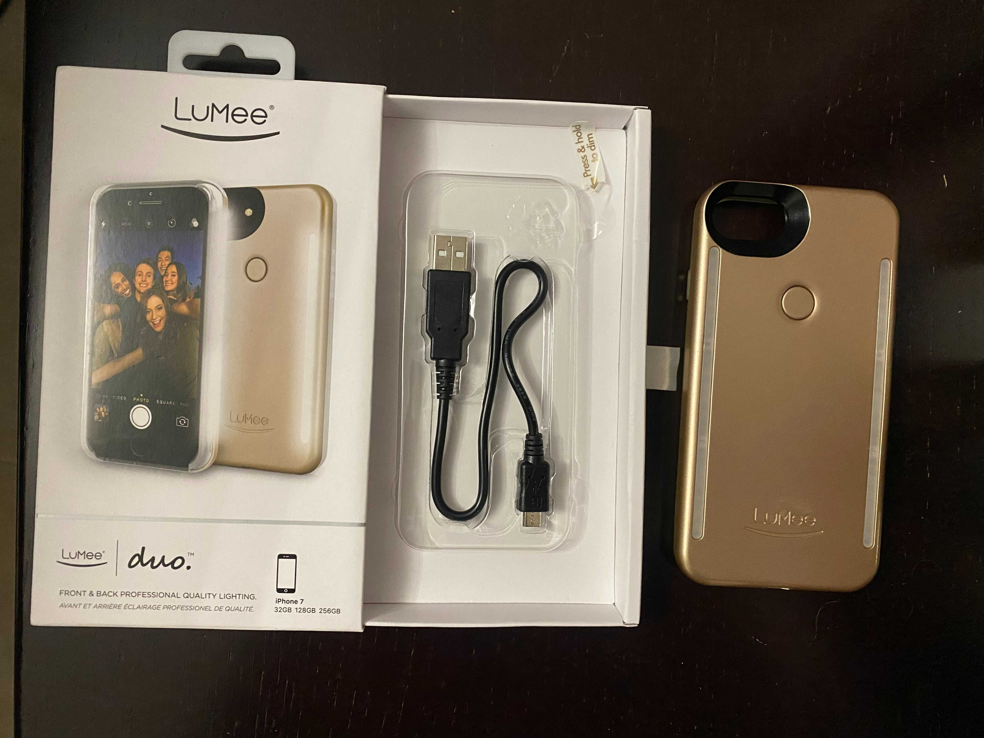 Lumee Duo dourada - iPhone 7