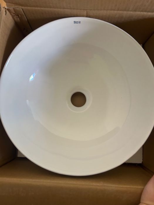 Lavatório de Apoio ROCA ONA Ø37 cm – Branco – Novo na Caixa