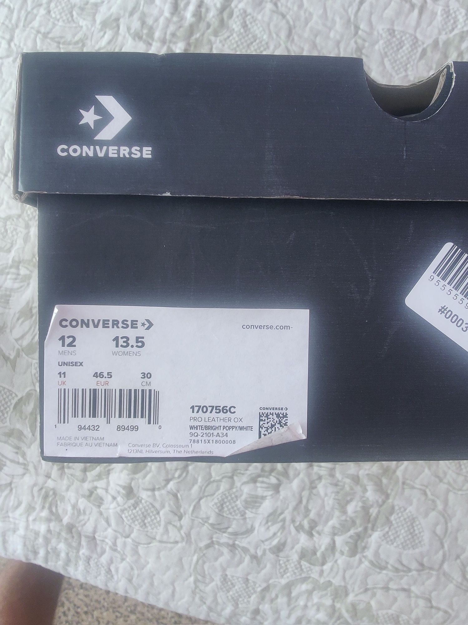 Converse кожаные кроссовки кеды оригинал покупались в Европе