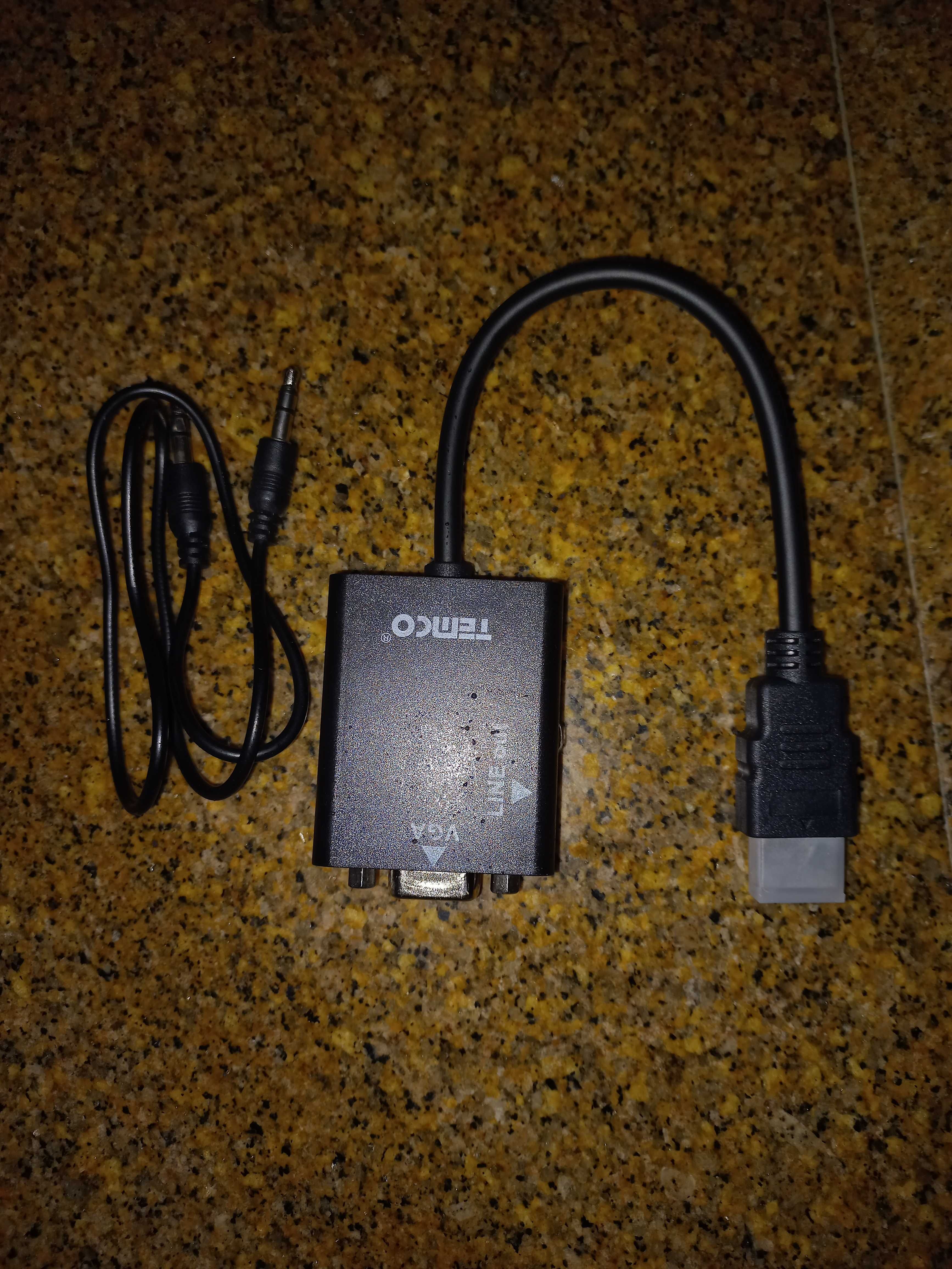 Cabo ligação HDMI - VGA novo.