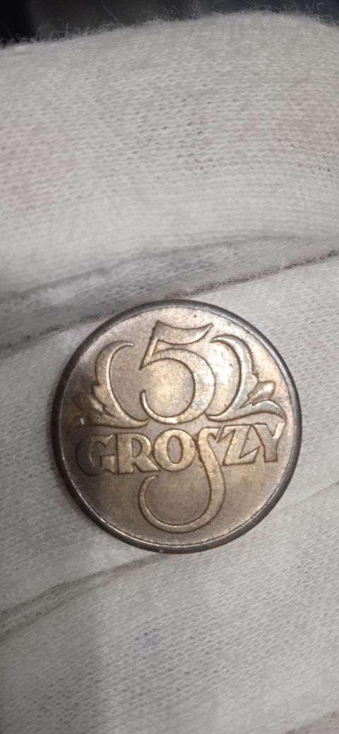 2 RP 1 grosz 1930 rok, 1 gr 1923r, 1 gr 1925, 5 gr 1923