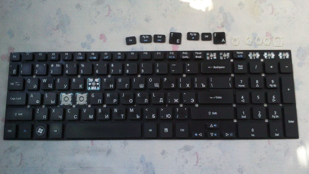 Кнопки для клавиатуры к ноутбуку Acer Aspire V3-531