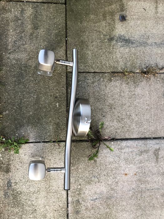 Lampa srebna kinkiet