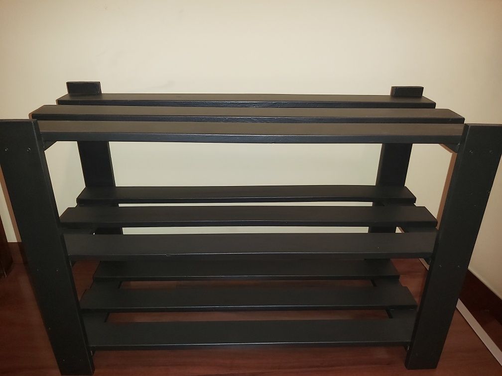 Regał, półka na buty - drewniana -  szer. 75 cm, wys. 51 cm, gł. 30 cm