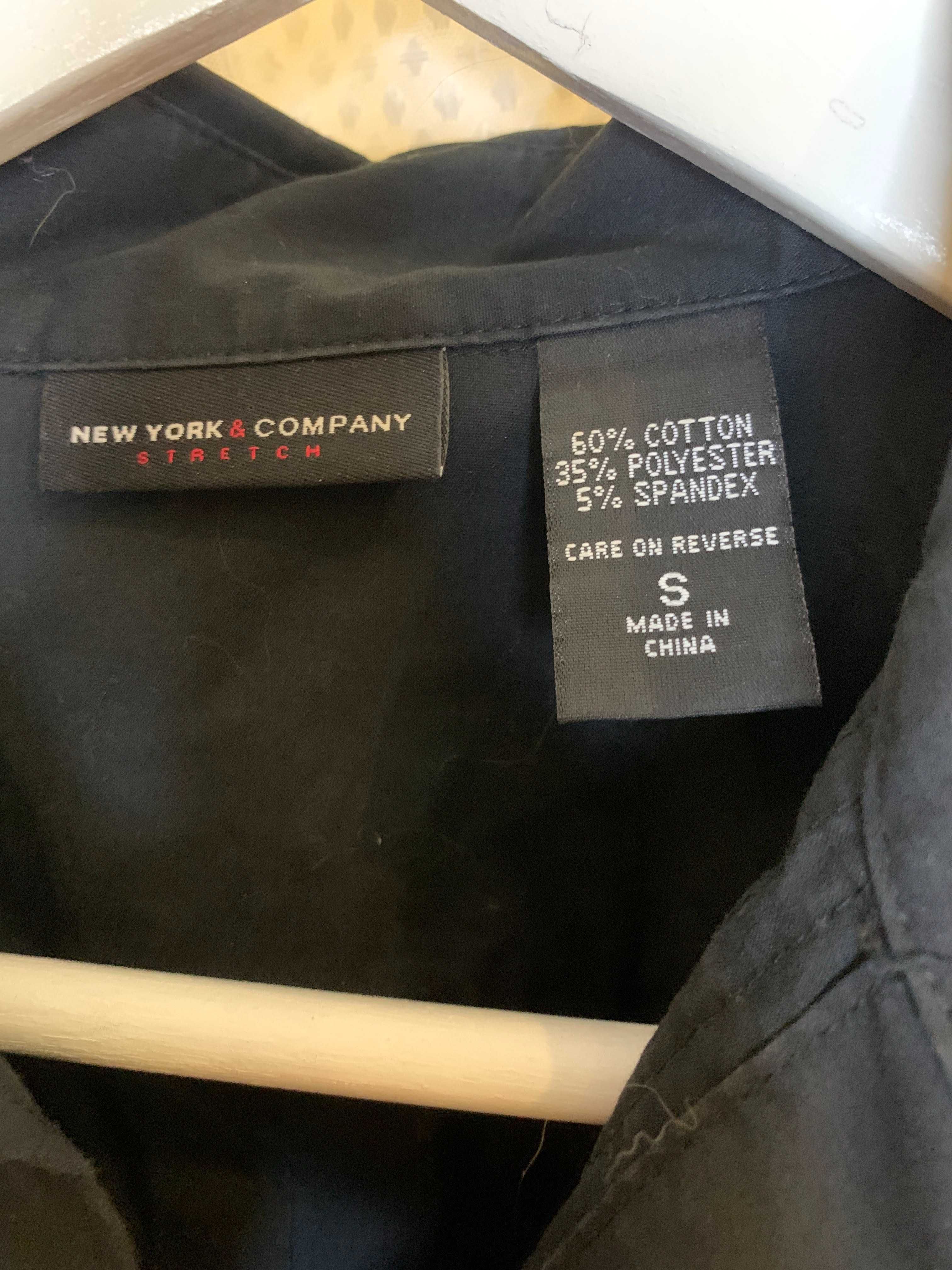 Czarna koszula New York Company, rozmiar 36/38
