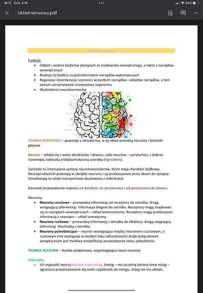 Notatki z biologii do matury