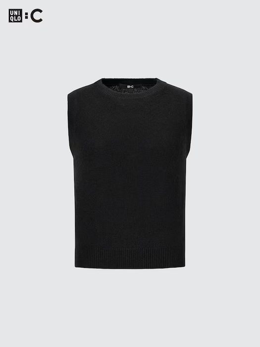 Sweter kamizelka bezrękawnik 100% kaszmir cashmere kaszmirowy Uniqlo