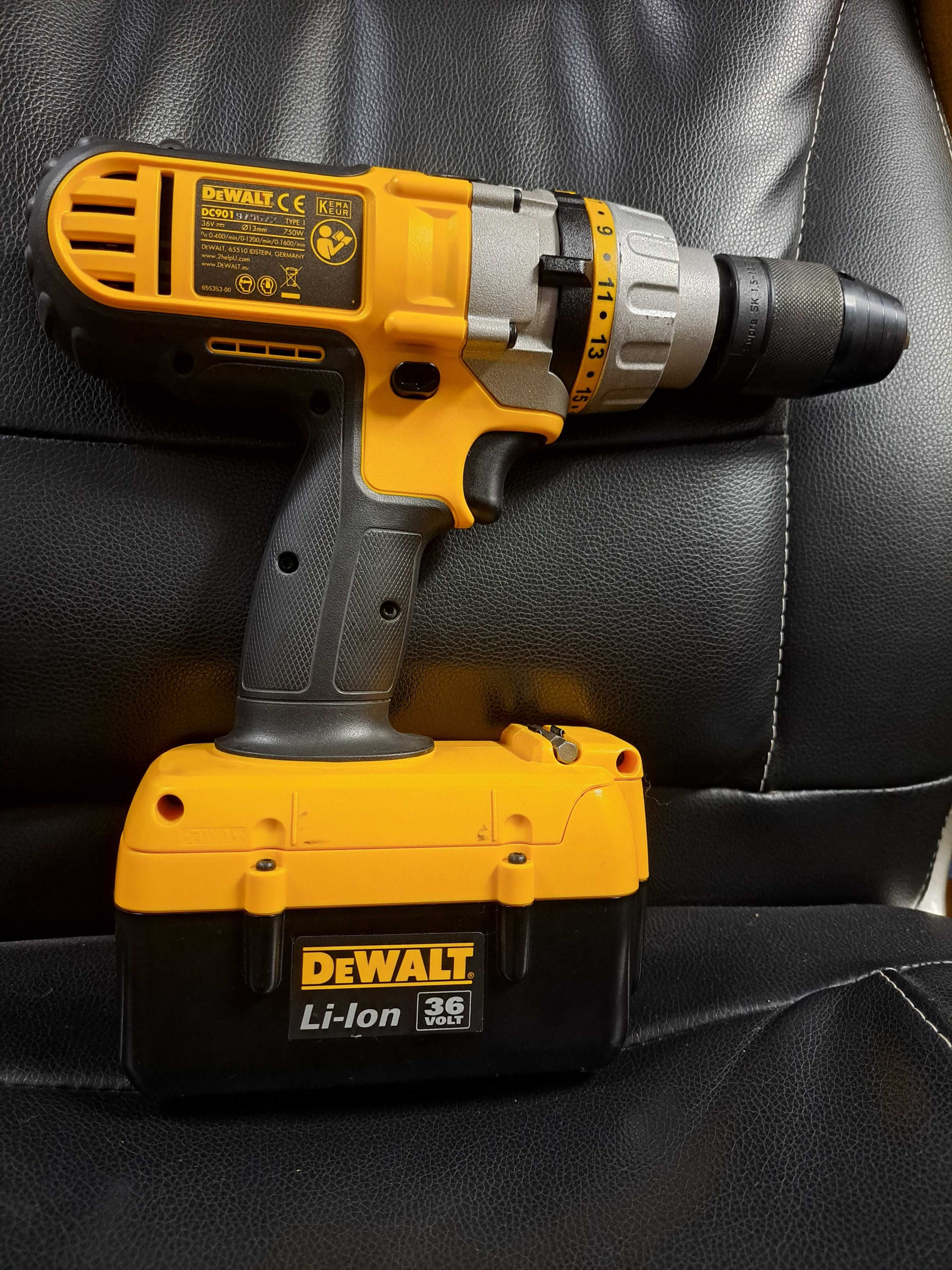 Berbequim DeWalt  DC901 Li-ion 36volts com duas baterias NOVO