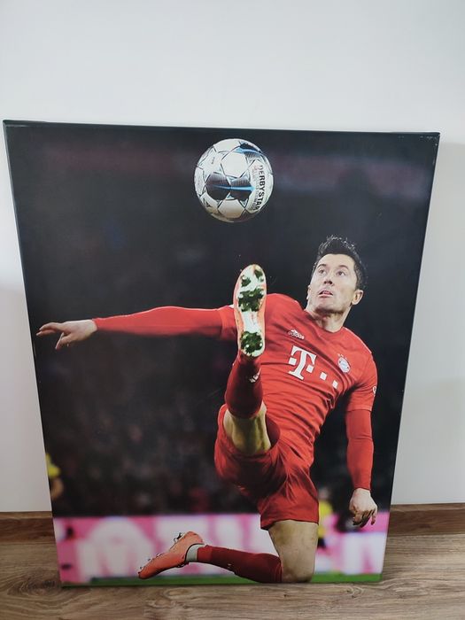 Obraz na płótnie piłkarz Lewandowski