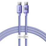 Kabel Baseus CAJY000701 USB-C - USB-C 100W 5A 480Mb/s 1,2m fioletowy
