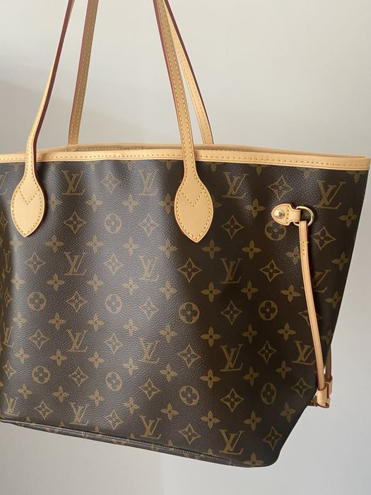 Louis Vuitton MM neverfull skóra naturalna