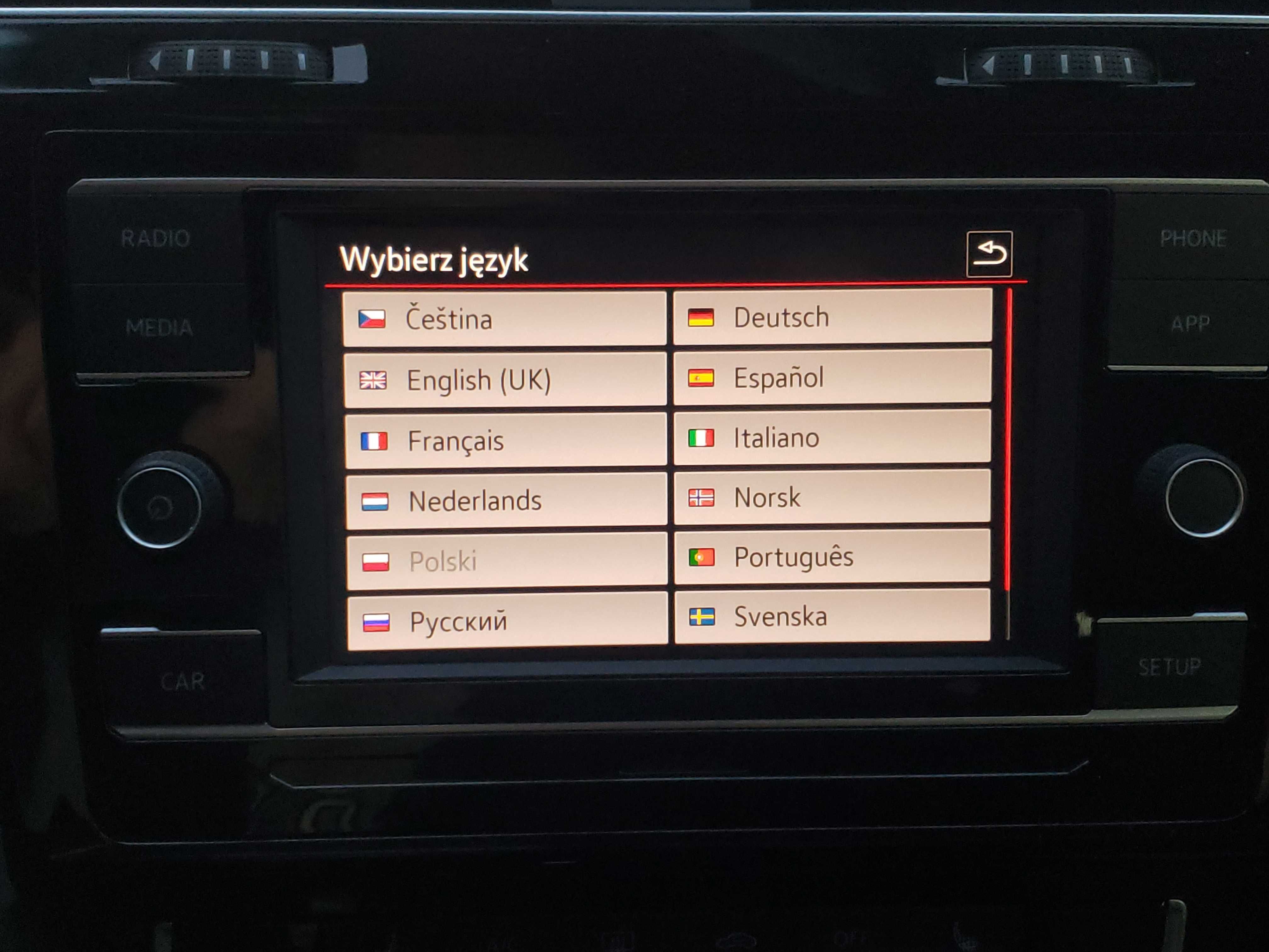 VW, AUDI, SKODA, SEAT - Carplay, Android Auto, USA->EU, kodowanie VAG