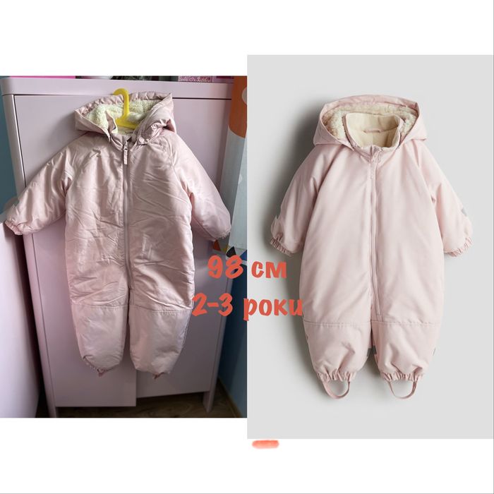 Комбінезон hm новий термо зимовий 80 86 92 98 104 см