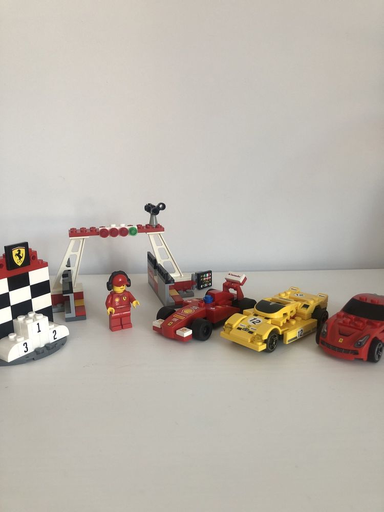 LEGO Ferrari Shell tor wyścigowy auta wyścigowe