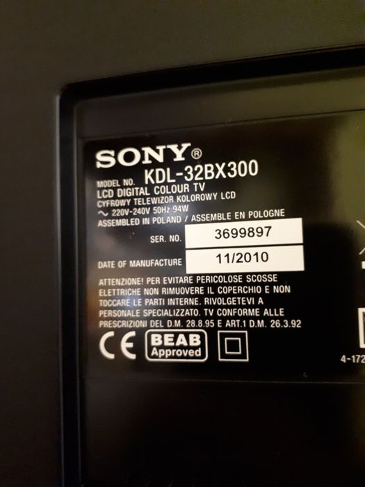 Vendo TV Sony - Peças