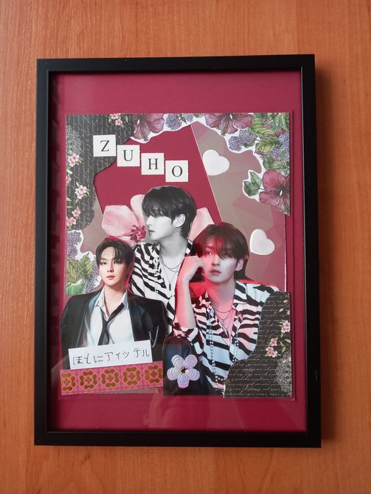 Zestaw prezentowy- kolaż scrapbooking ZUHO'SF9 + książka Susan Lee