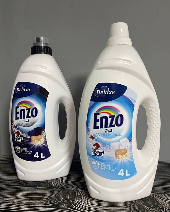 Гель для прання 4л Enzo Deluxe Ензо 2в1 Німеччина, 5 видів в наявності