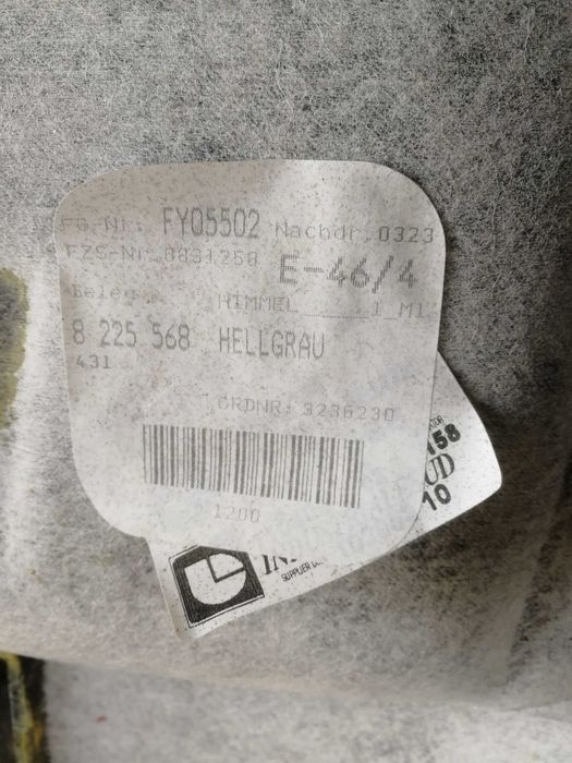 Teto e colunas interiores BMW e46 (como novo)