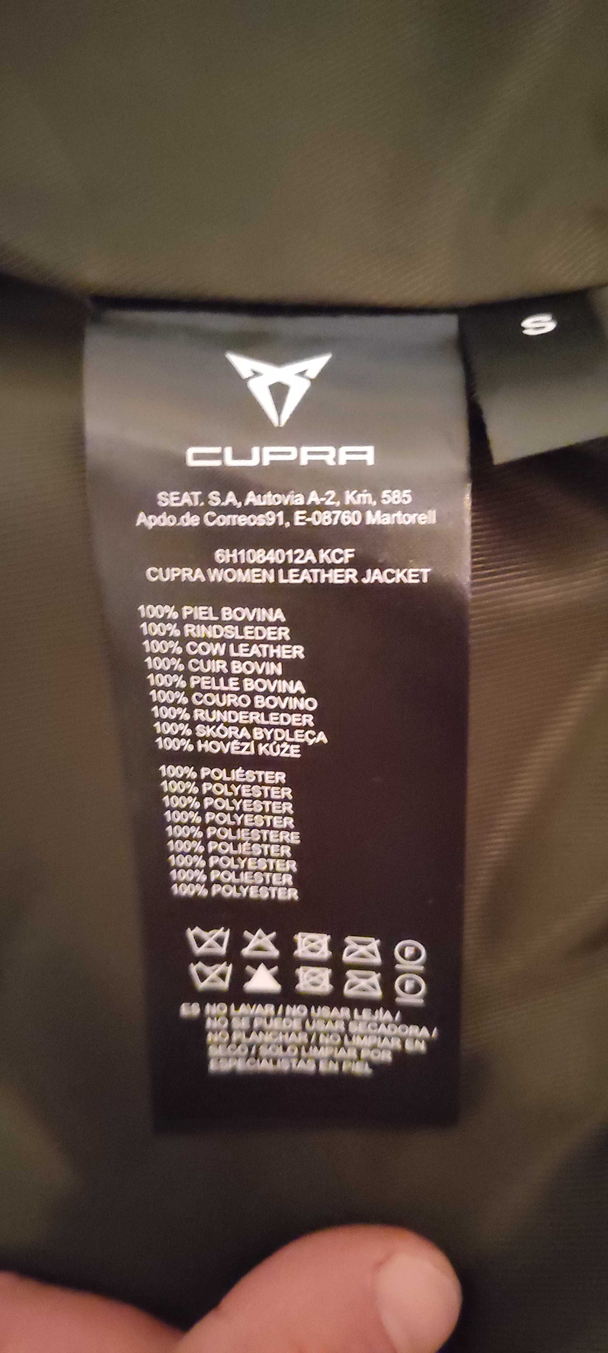 Kurtka Skórzana Cupra Damska Rozmiar S
