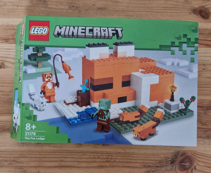 Lego minecraft 21178 siedlisko lisów lis