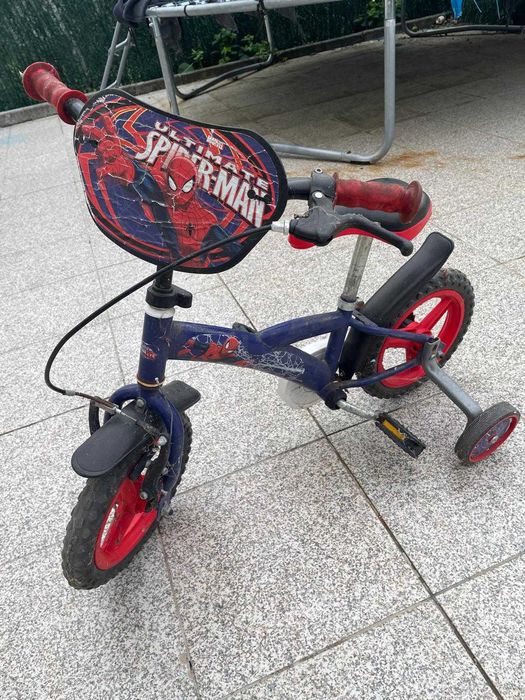 Bicicleta spiderman 3-5 anos