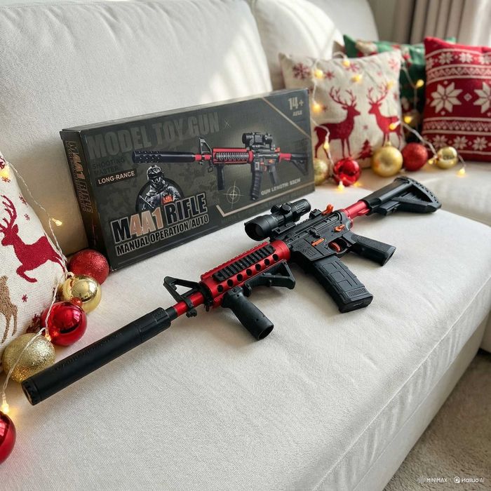 Автомат детский M4A1 на орбизах  92см / орбіган на гелевих кульках