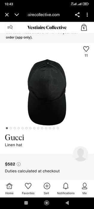 Кепка Gucci s размер оригинал