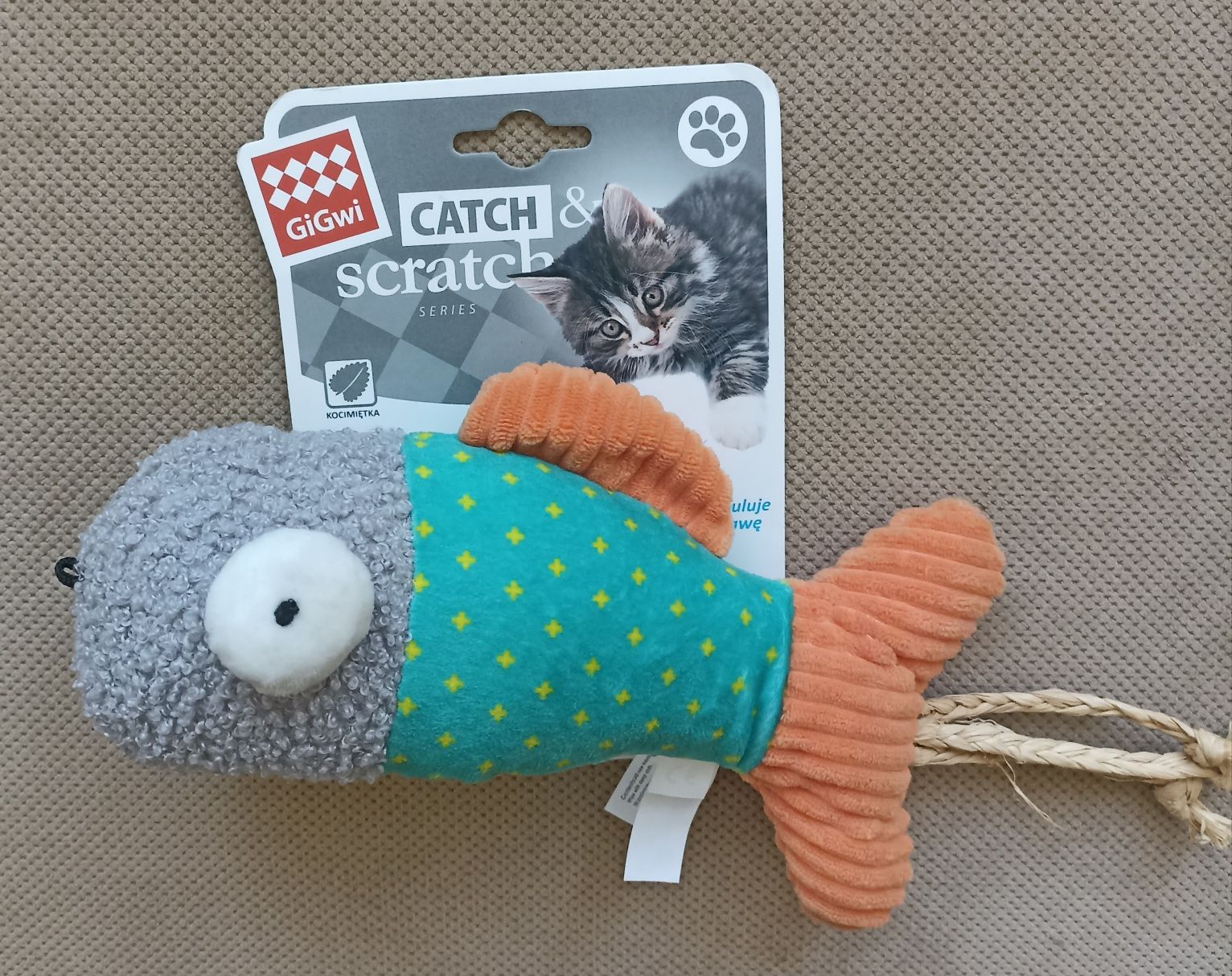 Zabawka dla kota Catch & Scratch poduszka rypka GiGwi - nowa