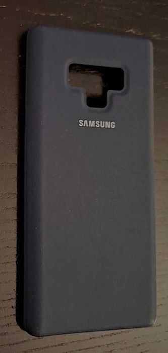 Capa Samsung Note 9 original, nunca usada, de silicone (azul escura).