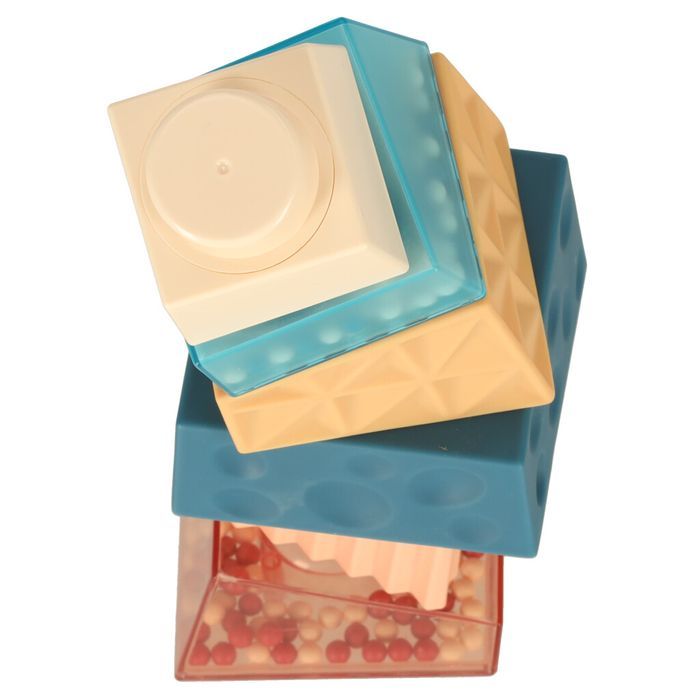 Wieża Edukacyjna Klocki Sensoryczne Piramida Układanka Montessori