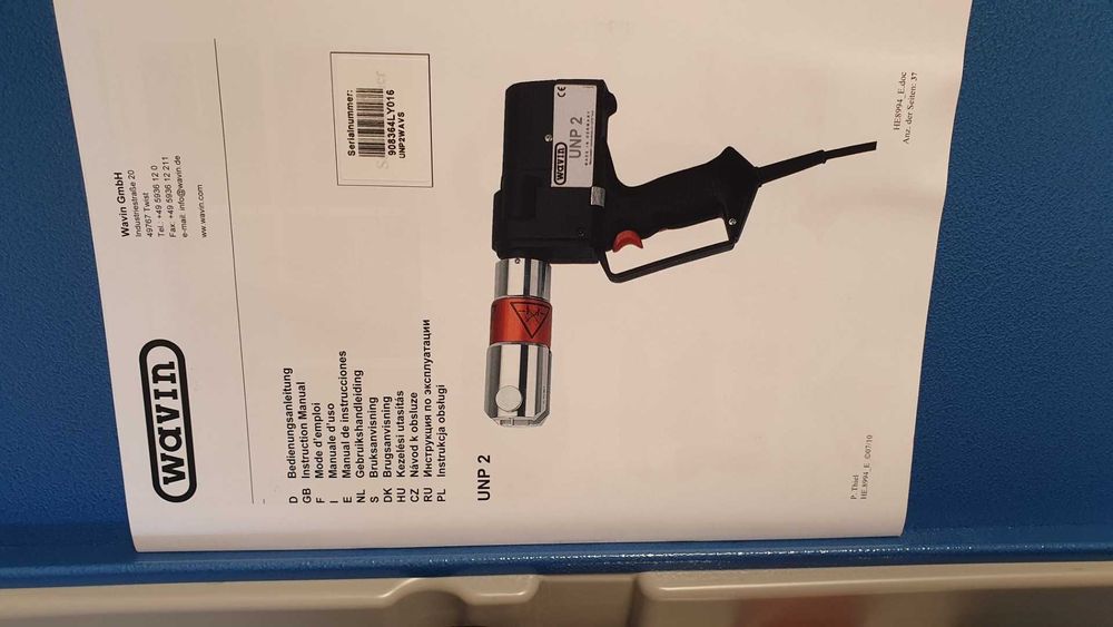 Zaciskarka hydrauliczna Wavin UNP2