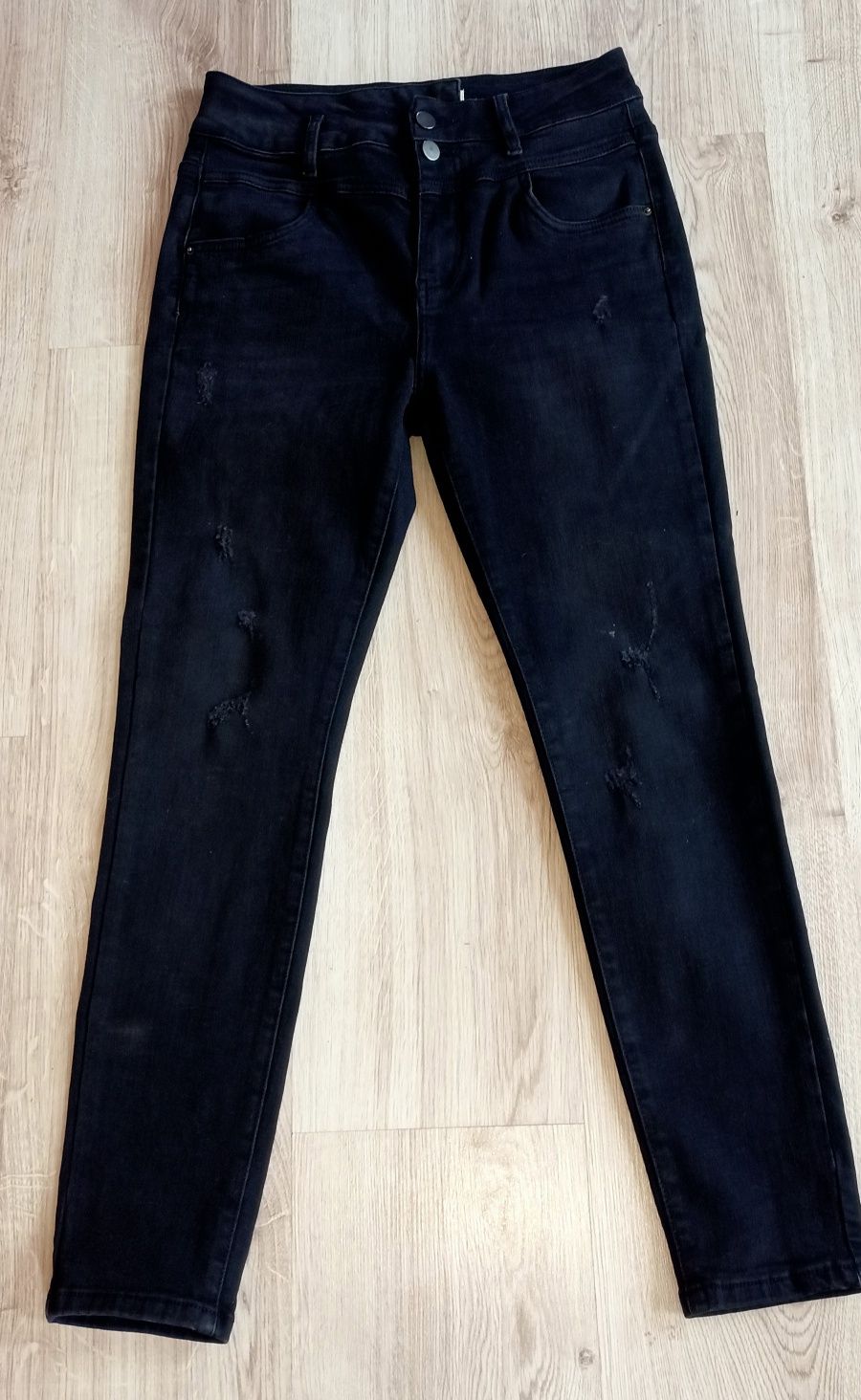 Czarne jeansy re dres rozm. L