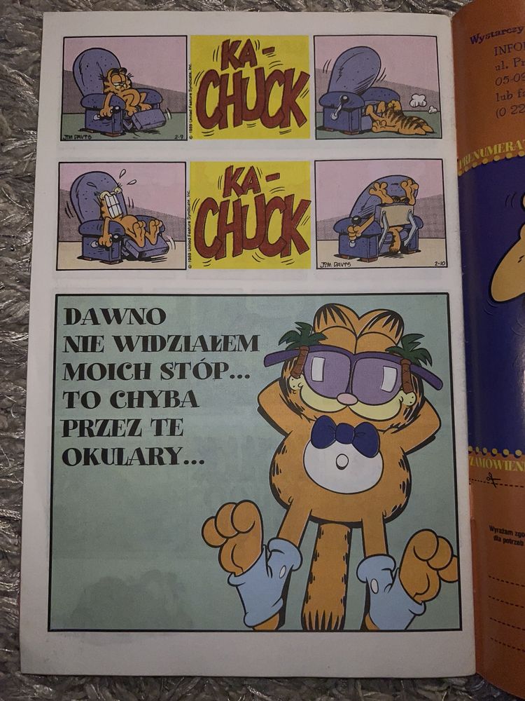 Garfield 6/2000 tom 6 komiks stan bardzo dobry