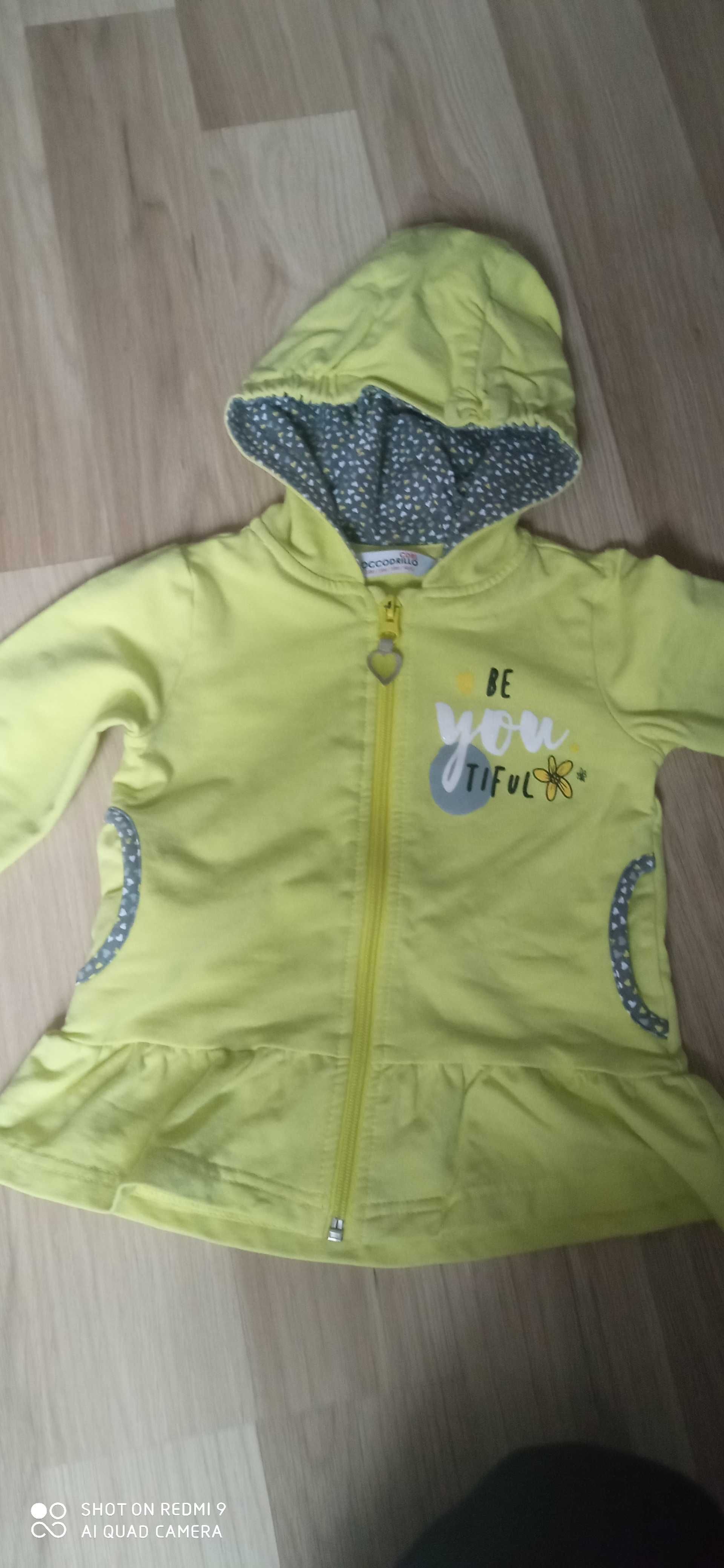 Bluza Coccodrillo z kapturem, dla dziewczynki, r. 86