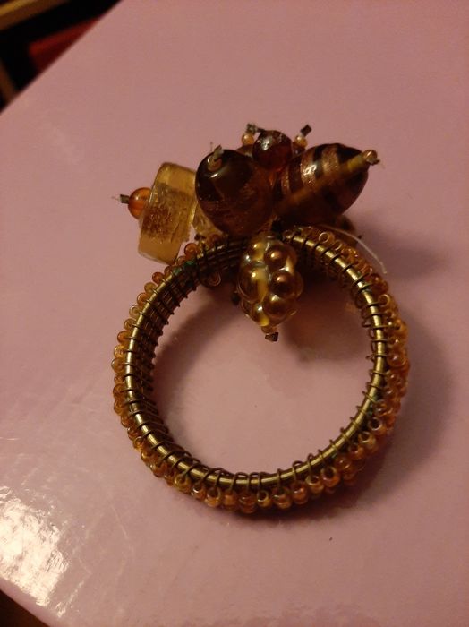 Anel Cacho Vintage, feito à mão