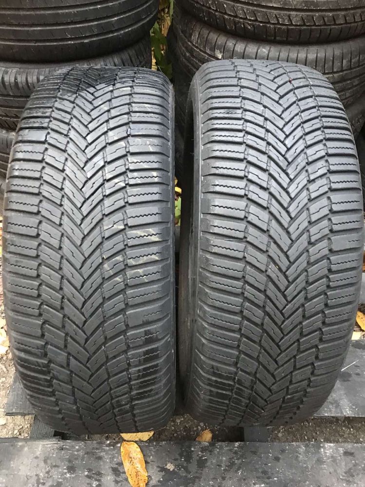 Bridgestone A005 evo 215/55r18 пара резина шини б/у склад