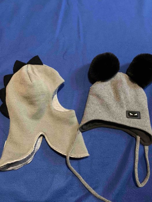 Тепла зимова шапка шолом для малюка 1-3 роки