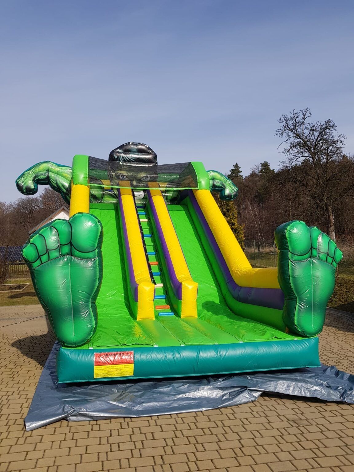 Dmuchaniec zjeżdżalnia Euro-Bungee trampolina wynajem Bubble Piana