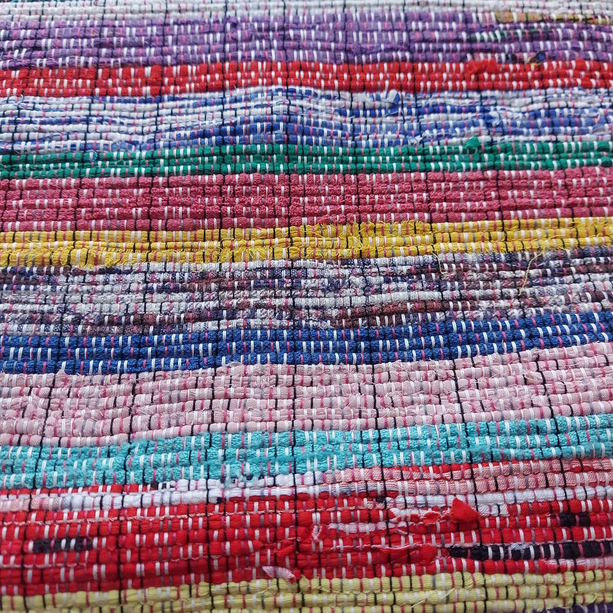 Chodnik wielobarwny tkany na krośnie handmade