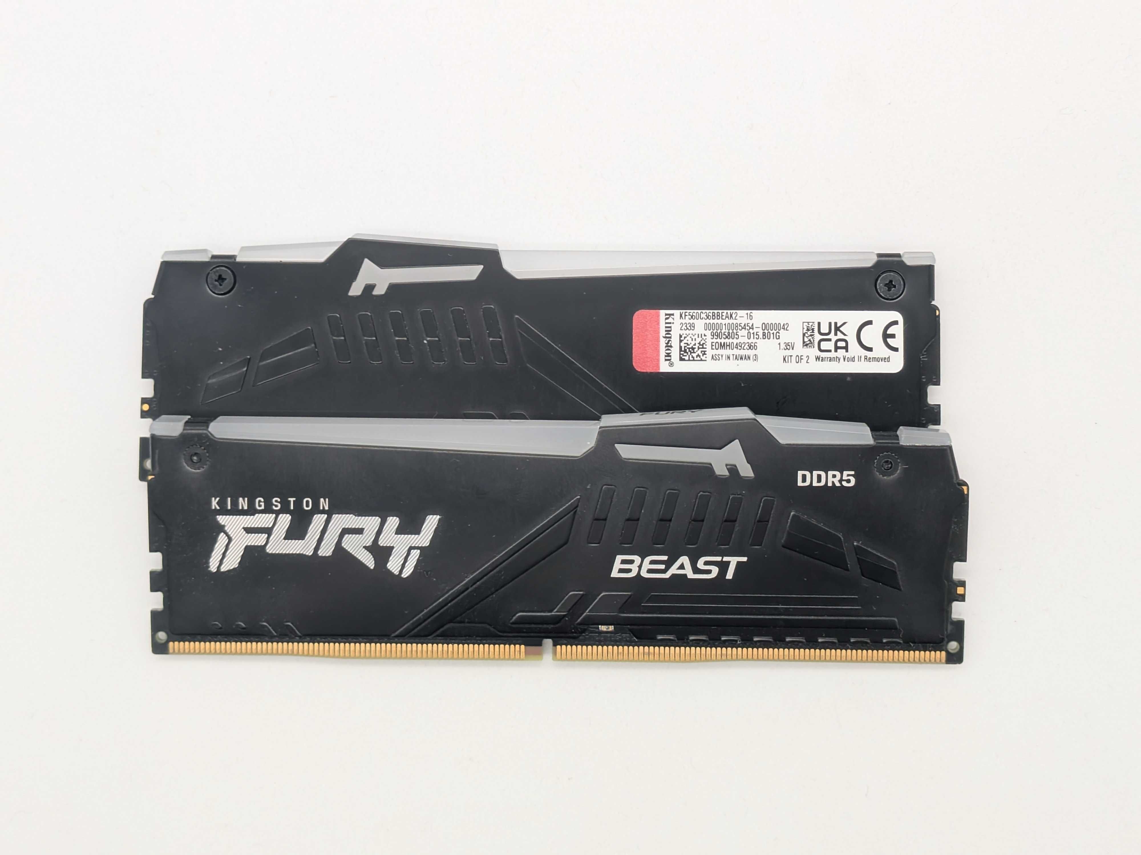 16GB (2x8GB) DDR5 6000MT Kingston c RGB