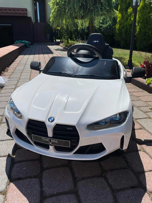 Samochód Na Akumulator BMW M4 Akumulator 12V 14Ah Skóra Pilot Auto 90W