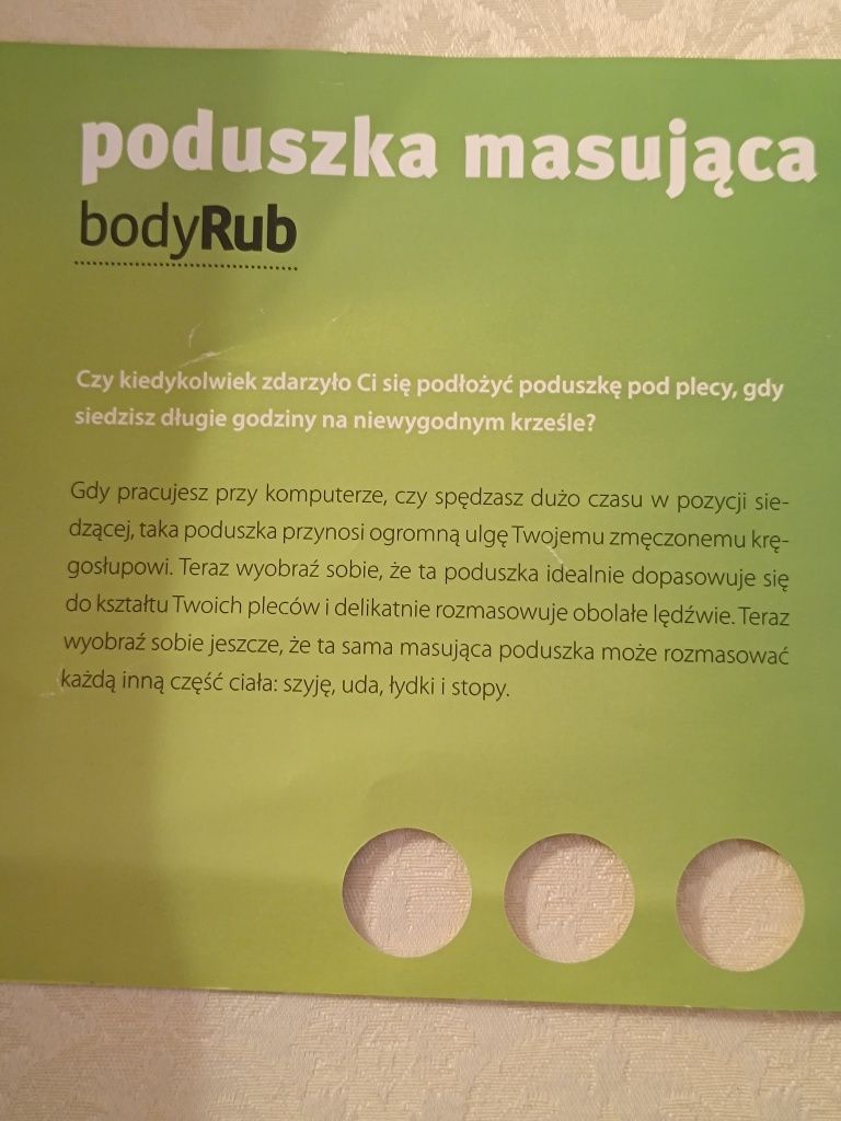Poduszka masująca body Rub