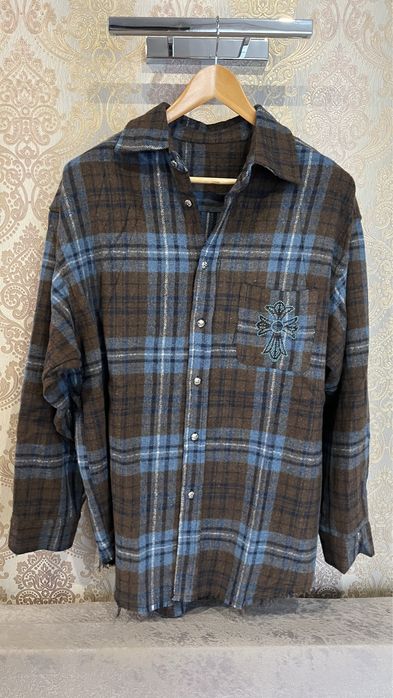 Сорочка хром chrome hearts в клітинку