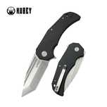 Nóż składany Kubey Bravo One Tanto Black G10, Beadblasted AUS-10 by Mi