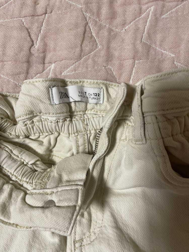 Шорти джинсові білі zara 122
