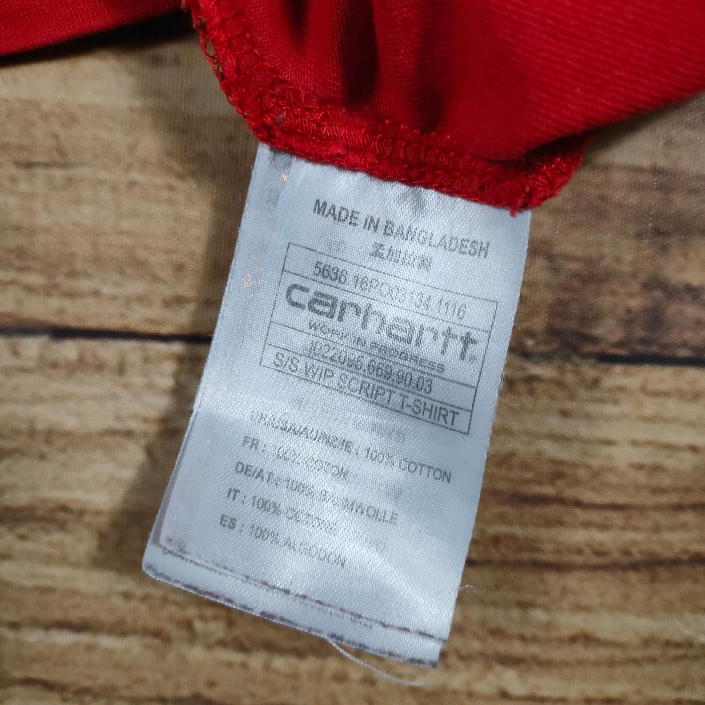 CARHARTT Wip Script Koszulka Męska Logowana r. M
