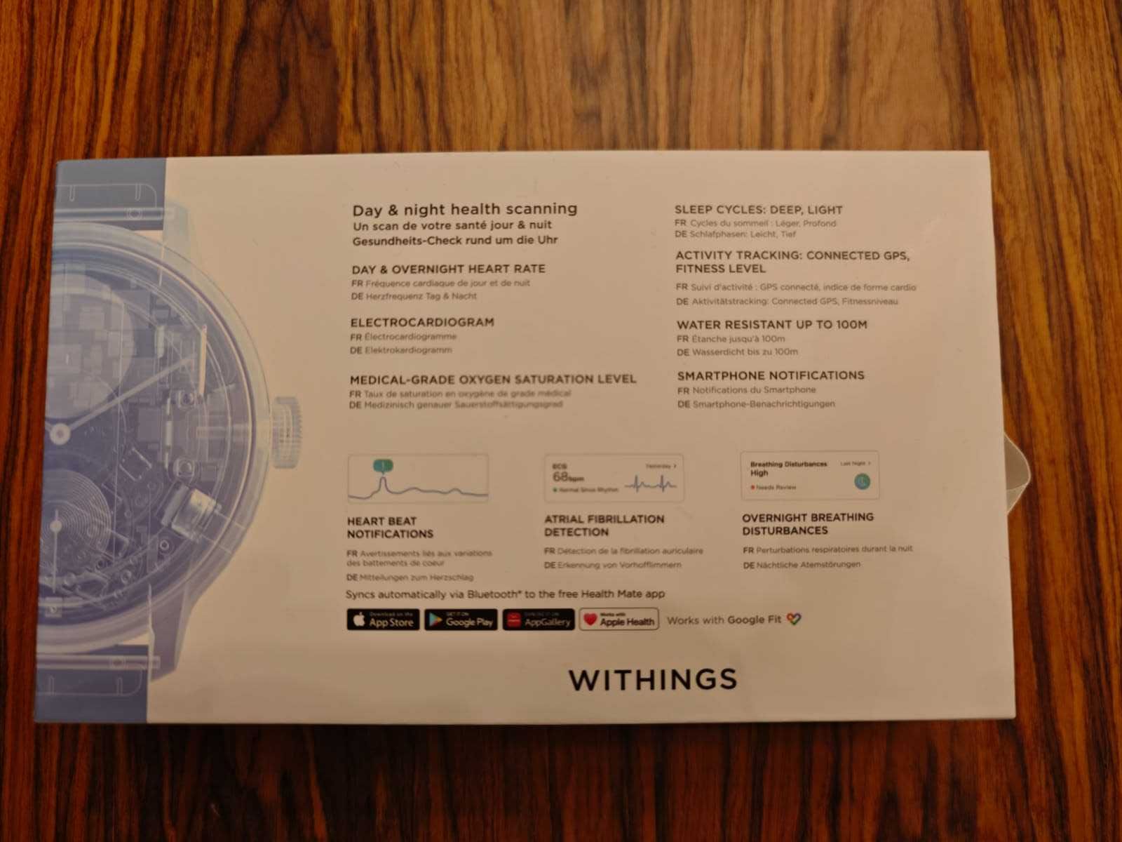 Withings Scanwatch Horizon cor verde escuro.