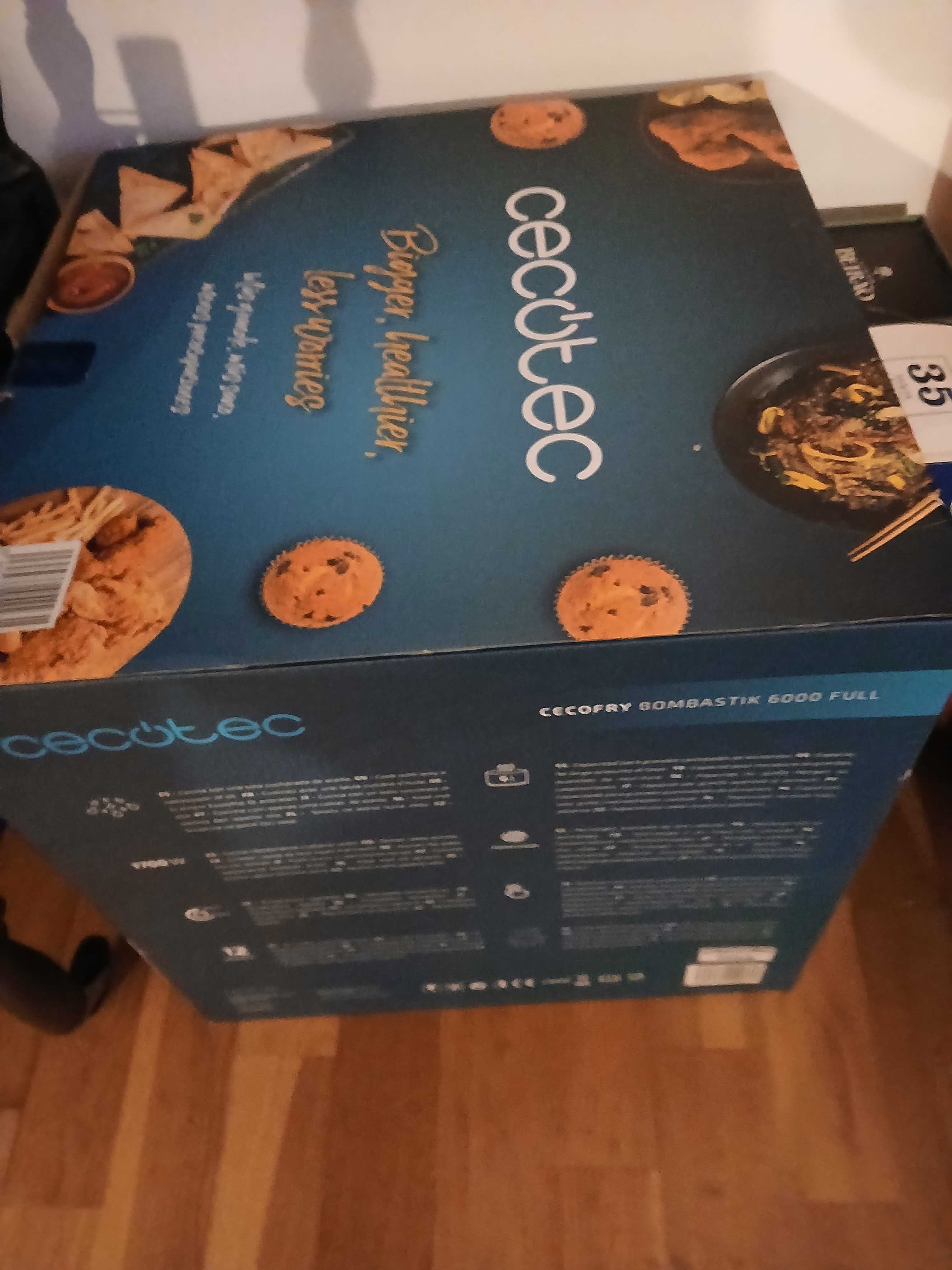 Airfry cecotec nova com garantia, na caixa
